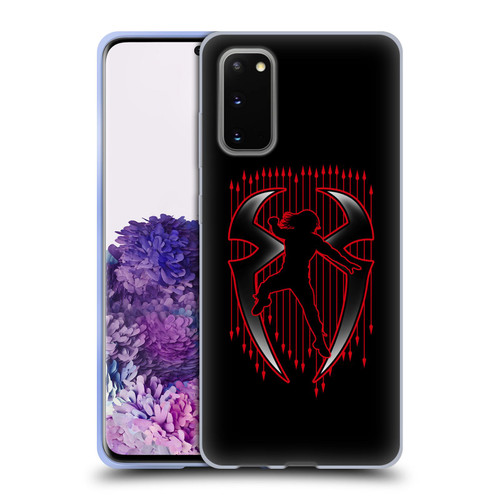 WWE 2017/18 Superstars 4 Roman Reigns Red Logo Soft Gel Case for Samsung Galaxy S20 / S20 5G