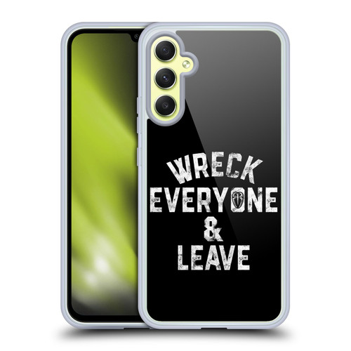 WWE R. Reigns Graphics Wreck Everyone & Leave Soft Gel Case for Samsung Galaxy A34 5G
