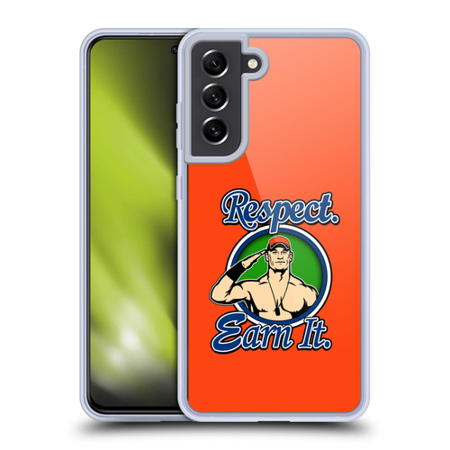 WWE 2017/18 Superstars 4 John Cena Respect Earn It Soft Gel Case for Samsung Galaxy S21 FE 5G & MagSafe