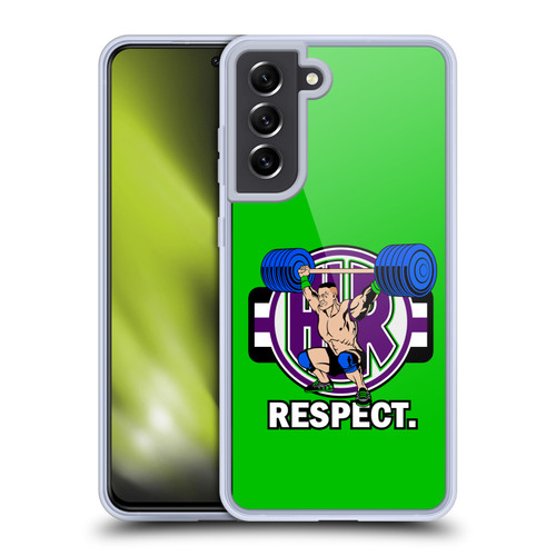 WWE 2017/18 Superstars 4 John Cenation Respect Soft Gel Case for Samsung Galaxy S21 FE 5G & MagSafe