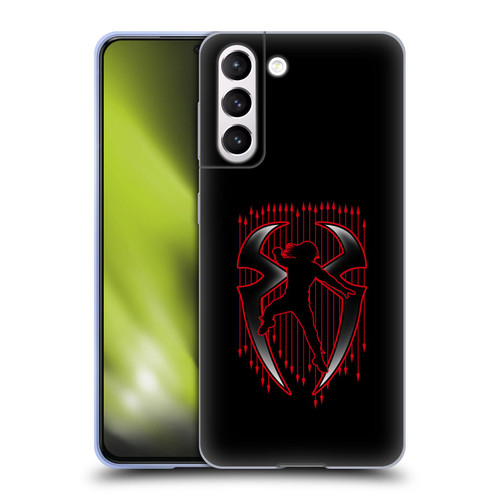 WWE 2017/18 Superstars 4 Roman Reigns Red Logo Soft Gel Case for Samsung Galaxy S21 5G & MagSafe