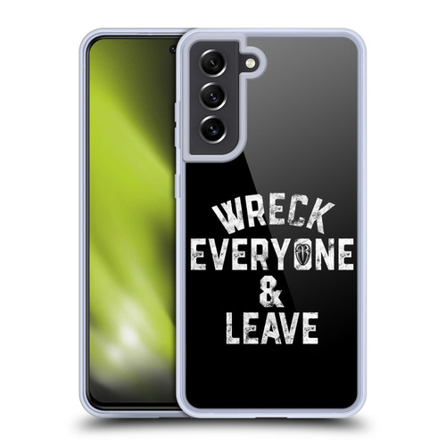 WWE R. Reigns Graphics Wreck Everyone & Leave Soft Gel Case for Samsung Galaxy S21 FE 5G & MagSafe