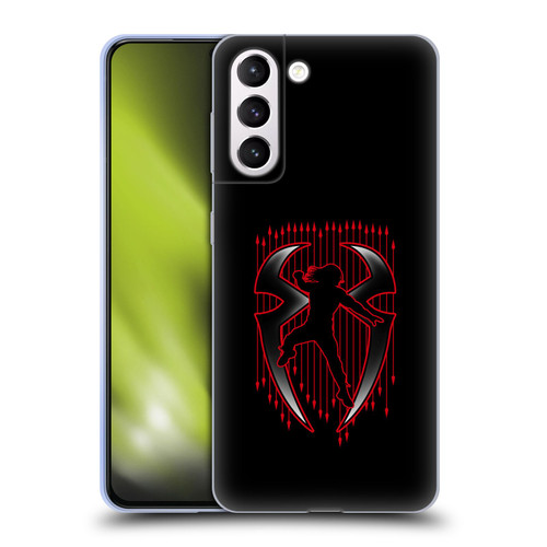 WWE 2017/18 Superstars 4 Roman Reigns Red Logo Soft Gel Case for Samsung Galaxy S21+ 5G & MagSafe
