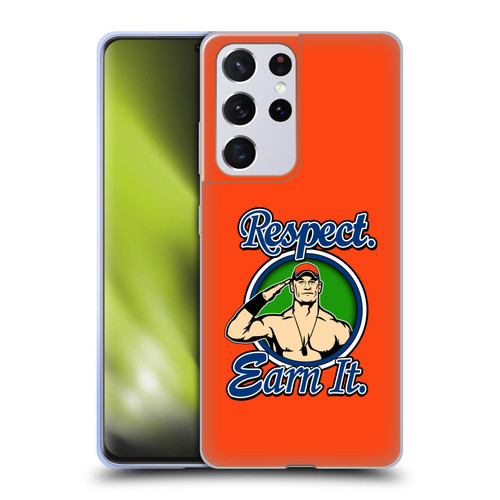 WWE 2017/18 Superstars 4 John Cena Respect Earn It Soft Gel Case for Samsung Galaxy S21 Ultra 5G & MagSafe