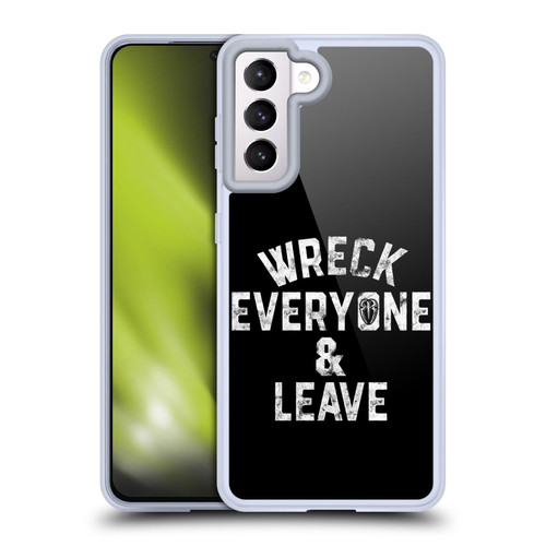 WWE R. Reigns Graphics Wreck Everyone & Leave Soft Gel Case for Samsung Galaxy S21 5G & MagSafe