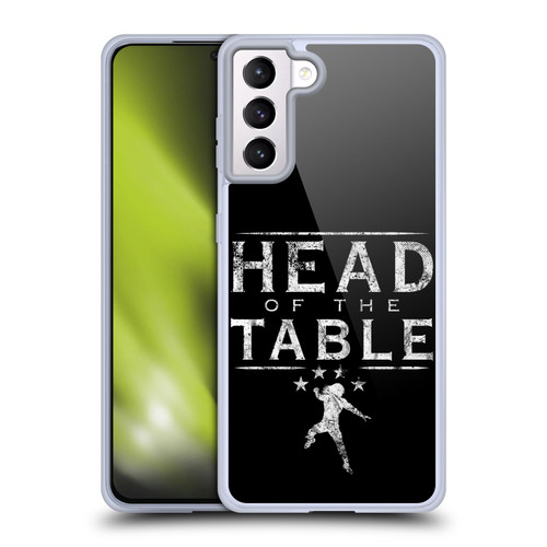 WWE R. Reigns Graphics Head Of The Table Soft Gel Case for Samsung Galaxy S21+ 5G & MagSafe