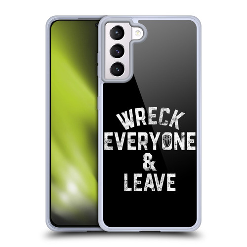WWE R. Reigns Graphics Wreck Everyone & Leave Soft Gel Case for Samsung Galaxy S21+ 5G & MagSafe