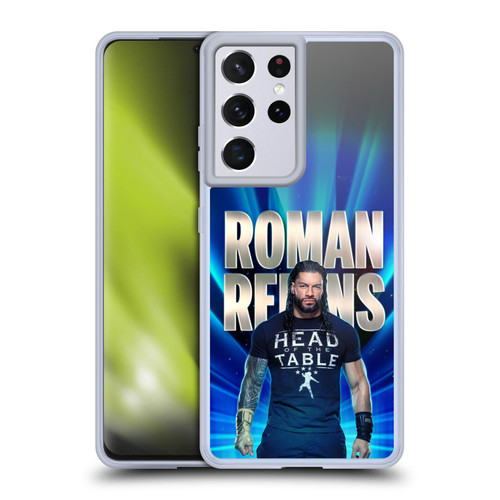 WWE R. Reigns Graphics Roman Reigns 2 Soft Gel Case for Samsung Galaxy S21 Ultra 5G & MagSafe