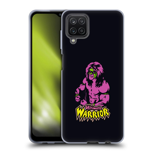 WWE Ultimate Warrior Half Body Illustrated Soft Gel Case for Samsung Galaxy A12 (2020)