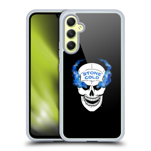 WWE Steve Austin Retro Skull Soft Gel Case for Samsung Galaxy A34 5G