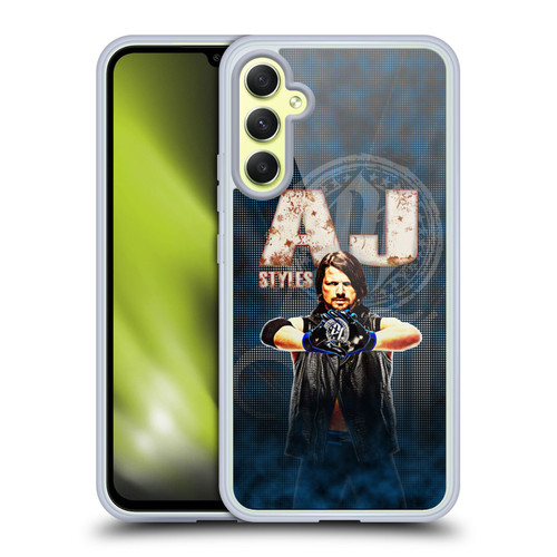 WWE Superstars AJ Styles Soft Gel Case for Samsung Galaxy A34 5G