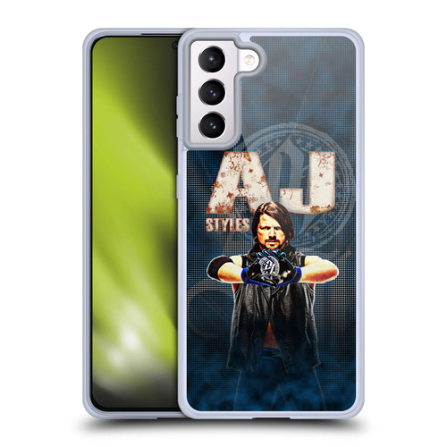 WWE Superstars AJ Styles Soft Gel Case for Samsung Galaxy S21+ 5G & MagSafe