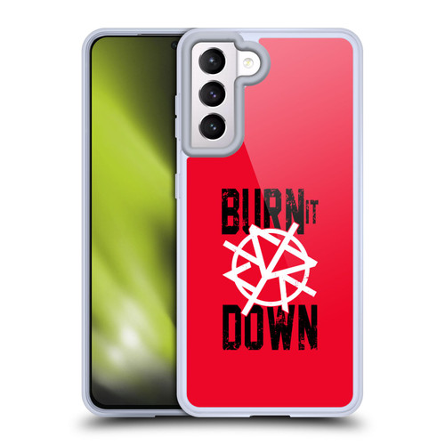 WWE Superstars 8 Seth Rollins Burn It Down Soft Gel Case for Samsung Galaxy S21 5G & MagSafe