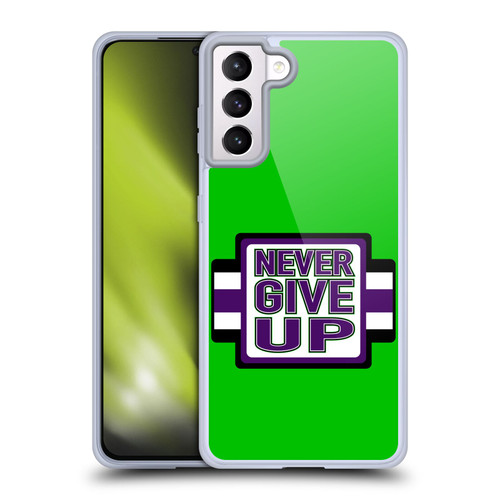 WWE Superstars 8 John Cena Never Give Up Soft Gel Case for Samsung Galaxy S21+ 5G & MagSafe