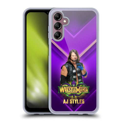 WWE Wrestlemania 34 Superstars AJ Styles Soft Gel Case for Samsung Galaxy A14 5G