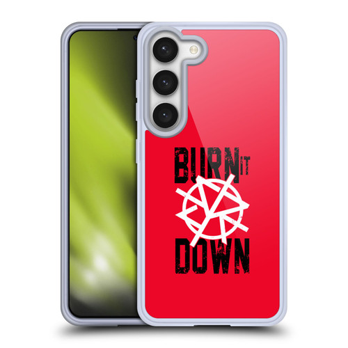 WWE Superstars 8 Seth Rollins Burn It Down Soft Gel Case for Samsung Galaxy S23 5G & MagSafe