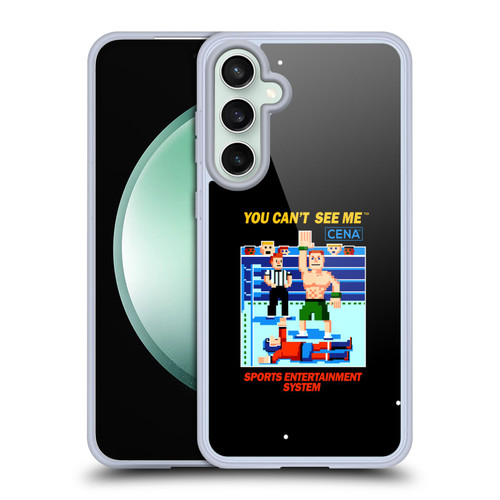 WWE 2017/18 Superstars John Cena 8-Bit Retro Soft Gel Case for Samsung Galaxy S23 FE 5G & MagSafe