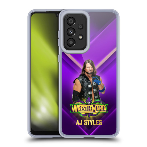 WWE Wrestlemania 34 Superstars AJ Styles Soft Gel Case for Samsung Galaxy A33 5G (2022)