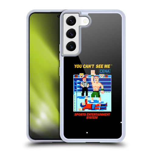 WWE 2017/18 Superstars John Cena 8-Bit Retro Soft Gel Case for Samsung Galaxy S22 5G & MagSafe