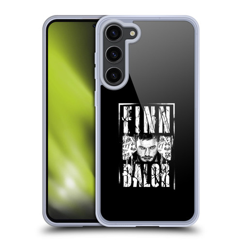 WWE Superstars 8 Finn Bàlor Photo Logotype Soft Gel Case for Samsung Galaxy S23+ 5G & MagSafe