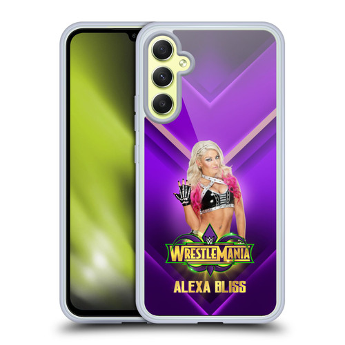 WWE Wrestlemania 34 Superstars Alexa Bliss Soft Gel Case for Samsung Galaxy A34 5G