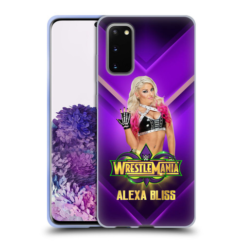 WWE Wrestlemania 34 Superstars Alexa Bliss Soft Gel Case for Samsung Galaxy S20 / S20 5G