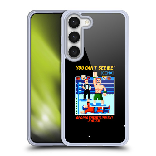 WWE 2017/18 Superstars John Cena 8-Bit Retro Soft Gel Case for Samsung Galaxy S23 5G & MagSafe
