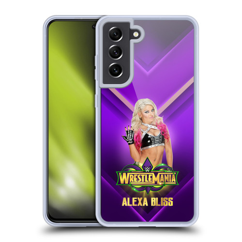 WWE Wrestlemania 34 Superstars Alexa Bliss Soft Gel Case for Samsung Galaxy S21 FE 5G & MagSafe