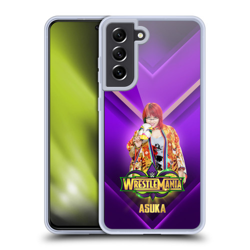 WWE Wrestlemania 34 Superstars Asuka Soft Gel Case for Samsung Galaxy S21 FE 5G & MagSafe