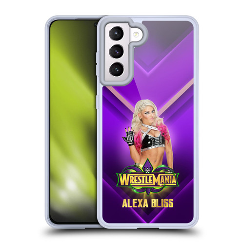 WWE Wrestlemania 34 Superstars Alexa Bliss Soft Gel Case for Samsung Galaxy S21 5G & MagSafe