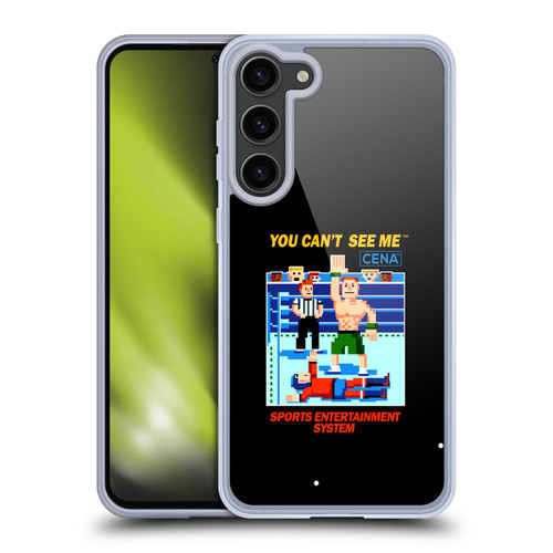 WWE 2017/18 Superstars John Cena 8-Bit Retro Soft Gel Case for Samsung Galaxy S23+ 5G & MagSafe