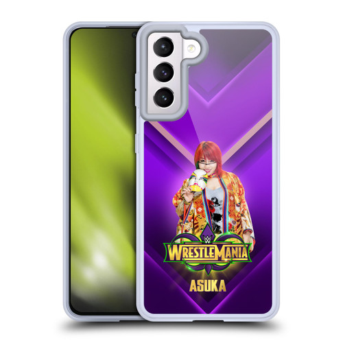 WWE Wrestlemania 34 Superstars Asuka Soft Gel Case for Samsung Galaxy S21 5G & MagSafe