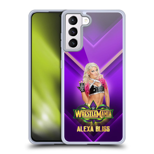 WWE Wrestlemania 34 Superstars Alexa Bliss Soft Gel Case for Samsung Galaxy S21+ 5G & MagSafe