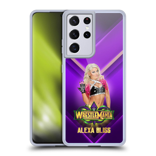WWE Wrestlemania 34 Superstars Alexa Bliss Soft Gel Case for Samsung Galaxy S21 Ultra 5G & MagSafe