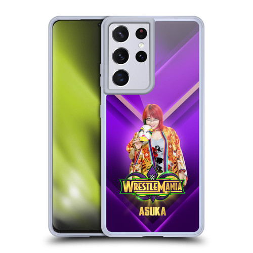 WWE Wrestlemania 34 Superstars Asuka Soft Gel Case for Samsung Galaxy S21 Ultra 5G & MagSafe