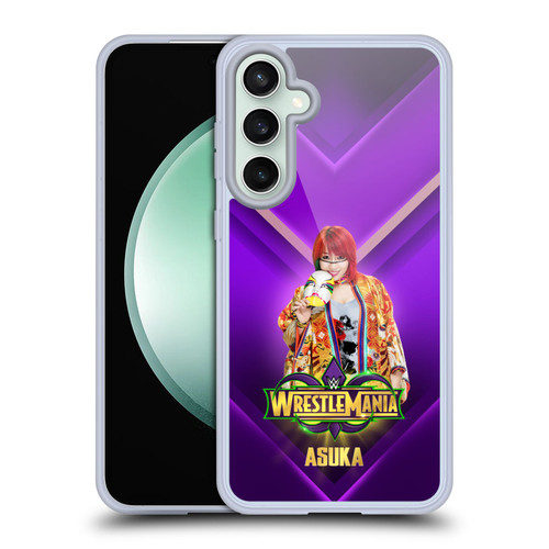 WWE Wrestlemania 34 Superstars Asuka Soft Gel Case for Samsung Galaxy S23 FE 5G & MagSafe
