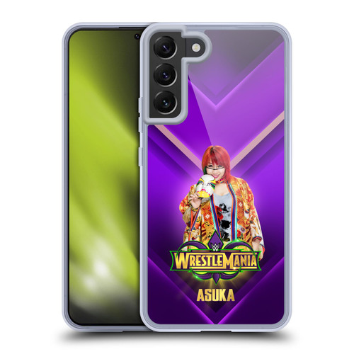 WWE Wrestlemania 34 Superstars Asuka Soft Gel Case for Samsung Galaxy S22+ 5G & MagSafe