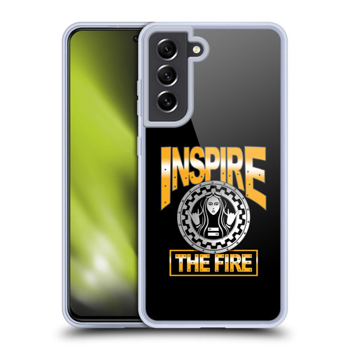 WWE Superstars 9 Becky Lynch Inspire The Fire Soft Gel Case for Samsung Galaxy S21 FE 5G & MagSafe