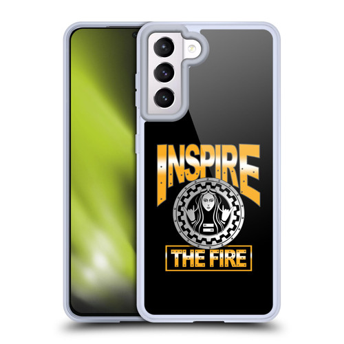 WWE Superstars 9 Becky Lynch Inspire The Fire Soft Gel Case for Samsung Galaxy S21 5G & MagSafe