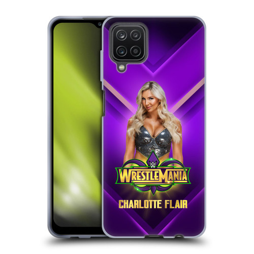 WWE Wrestlemania 34 Superstars Charlotte Flair Soft Gel Case for Samsung Galaxy A12 (2020)