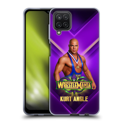 WWE Wrestlemania 34 Superstars Kurt Angle Soft Gel Case for Samsung Galaxy A12 (2020)