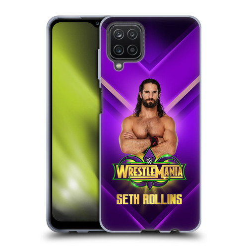 WWE Wrestlemania 34 Superstars Seth Rollins Soft Gel Case for Samsung Galaxy A12 (2020)