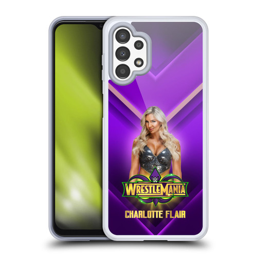 WWE Wrestlemania 34 Superstars Charlotte Flair Soft Gel Case for Samsung Galaxy A13 (2022)