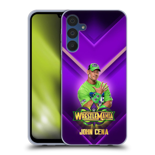 WWE Wrestlemania 34 Superstars John Cena Soft Gel Case for Samsung Galaxy A15 & MagSafe