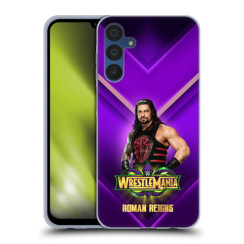 WWE Wrestlemania 34 Superstars Roman Reigns Soft Gel Case for Samsung Galaxy A15 & MagSafe