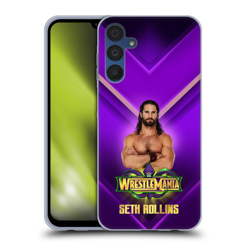 WWE Wrestlemania 34 Superstars Seth Rollins Soft Gel Case for Samsung Galaxy A15 & MagSafe