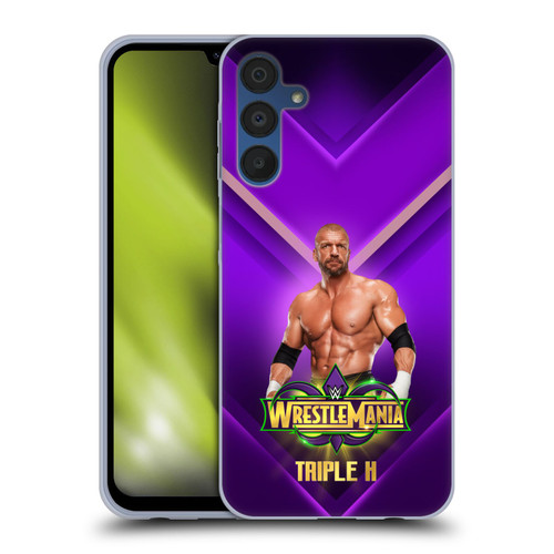 WWE Wrestlemania 34 Superstars Triple H Soft Gel Case for Samsung Galaxy A15 & MagSafe