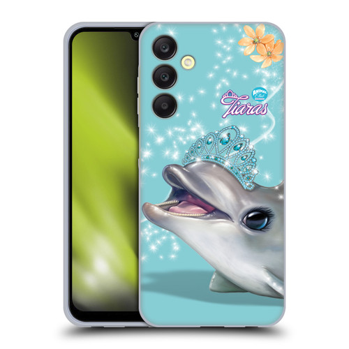 Animal Club International Royal Faces Dolphin Soft Gel Case for Samsung Galaxy A25 5G