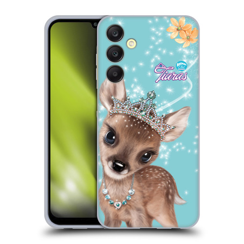 Animal Club International Royal Faces Fawn Soft Gel Case for Samsung Galaxy A25 5G