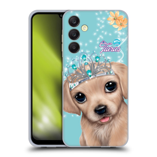 Animal Club International Royal Faces Golden Retriever Soft Gel Case for Samsung Galaxy A25 5G